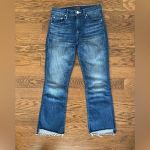 Mother Insider Crop Step Fray Size 25